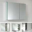 Fresca 30" Wide x 26" Tall Bathroom Medicine Cabinet with Mirrors FMC8090