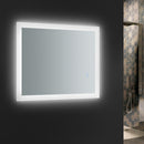 Fresca Angelo 24" Wide x 30" Tall Bathroom Mirror with  Halo Style LED Lighting and Defogger FMR012430