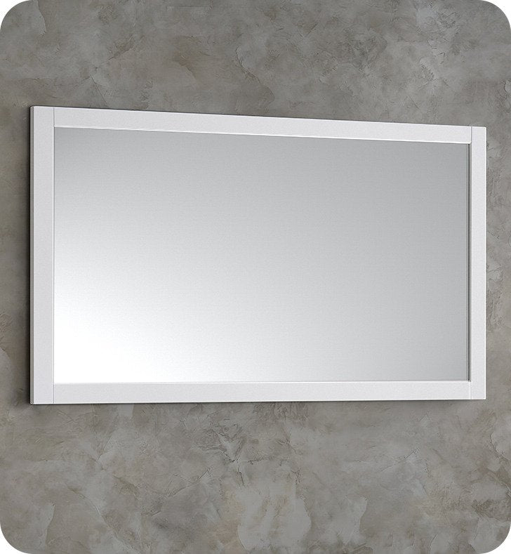 Fresca 48"X30" Reversible Mount Mirror in White FMR6148WH