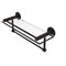 Allied Brass Fresno Collection 16 Inch Glass Shelf with Vanity Rail and Integrated Towel Bar FR-1-16GTB-ORB