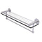 Allied Brass Fresno Collection 22 Inch Glass Shelf with Vanity Rail and Integrated Towel Bar FR-1-22GTB-PC