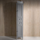 Fresca Oxford Gray Tall Bathroom Linen Cabinet FST2060GR