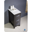 Fresca Torino 12" Espresso Bathroom Linen Side Cabinet FST6212ES