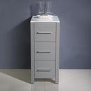 Fresca Torino 12" Gray Bathroom Linen Side Cabinet FST6212GR