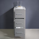 Fresca Torino 12" Gray Bathroom Linen Side Cabinet FST6212GR