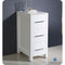 Fresca Torino 12" White Bathroom Linen Side Cabinet FST6212WH