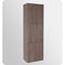 Fresca Gray Oak Bathroom Linen Side Cabinet w/ 3 Large Storage Areas FST8090GO