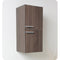 Fresca Gray Oak Bathroom Linen Side Cabinet w/ 2 Storage Areas FST8091GO