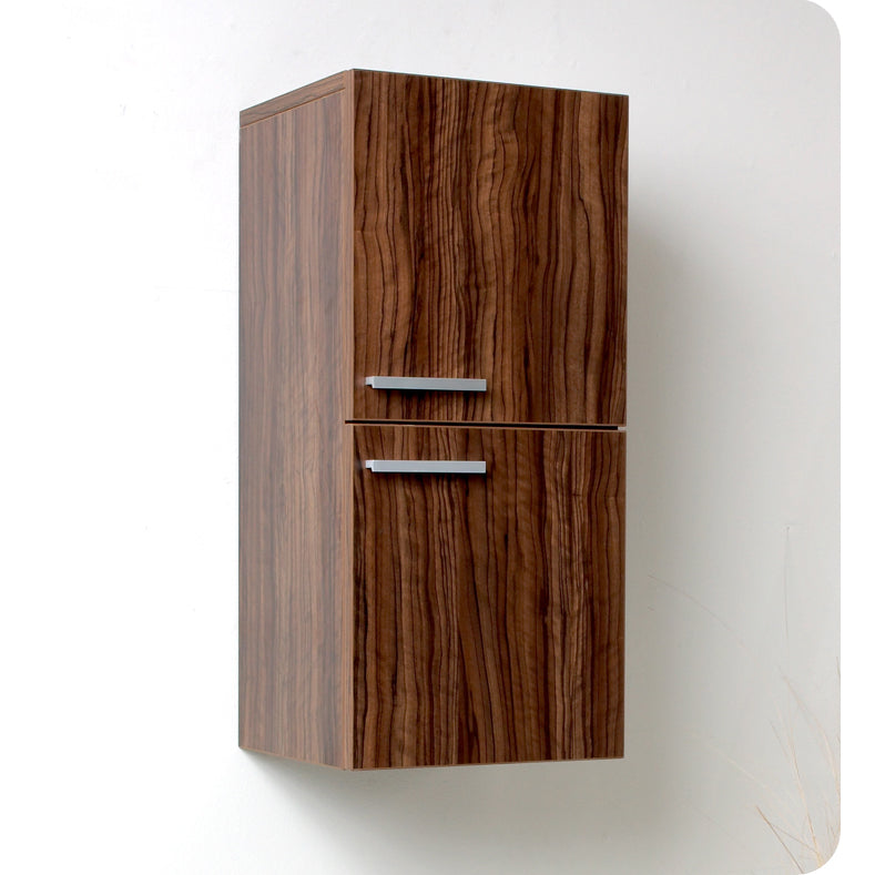 Fresca Vista 48" Walnut Wall Hung Modern Bathroom Vanity with Medicine Cabinet FVN8092GW