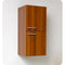 Fresca Mezzo 48" Teak Wall Hung Double Sink Modern Bathroom Vanity with Medicine Cabinet FVN8012TK