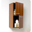 Fresca Teak Bathroom Linen Side Cabinet with 2 Storage Areas FST8091TK