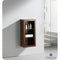 Fresca Allier Wenge Brown Bathroom Linen Side Cabinet with 2 Glass Shelves FST8130WG