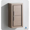 Fresca Allier Gray Oak Bathroom Linen Side Cabinet w/ 2 Doors FST8140GO