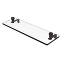 Allied Brass Foxtrot 16 Inch Glass Vanity Shelf with Beveled Edges FT-1-16-ABZ