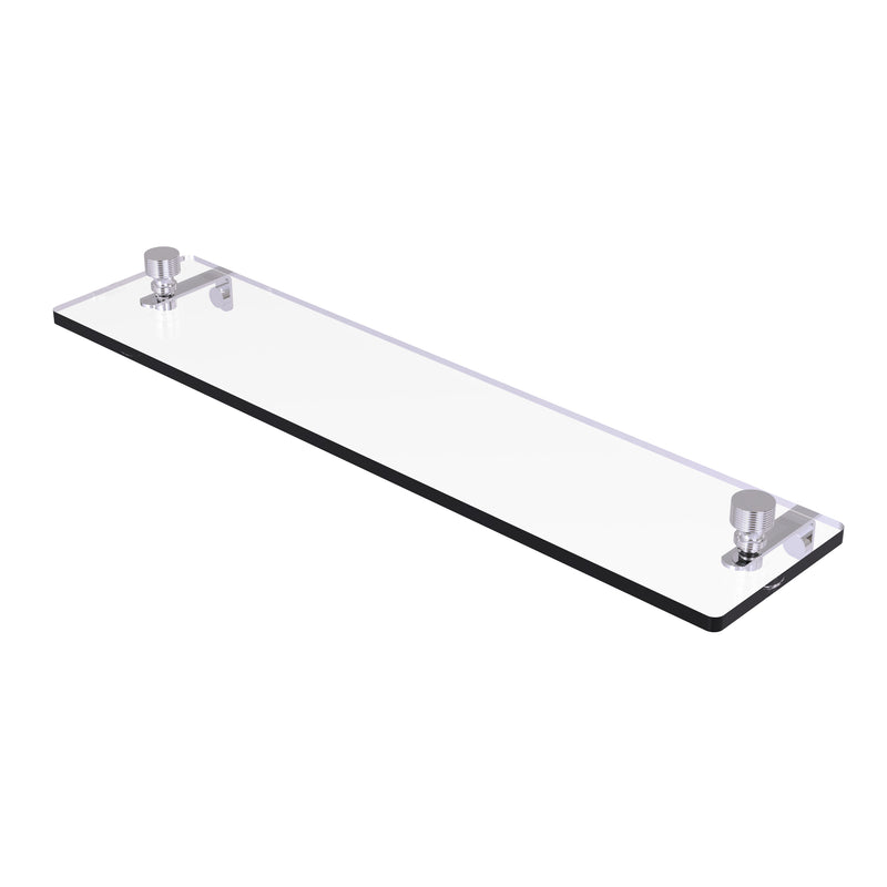 Allied Brass Foxtrot 22 Inch Glass Vanity Shelf with Beveled Edges FT-1-22-PC