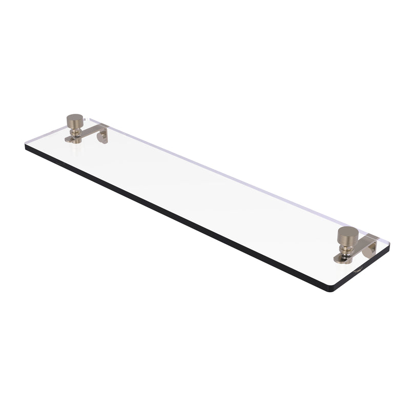 Allied Brass Foxtrot 22 Inch Glass Vanity Shelf with Beveled Edges FT-1-22-PEW