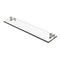 Allied Brass Foxtrot 22 Inch Glass Vanity Shelf with Beveled Edges FT-1-22-PNI