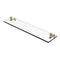 Allied Brass Foxtrot 22 Inch Glass Vanity Shelf with Beveled Edges FT-1-22-UNL