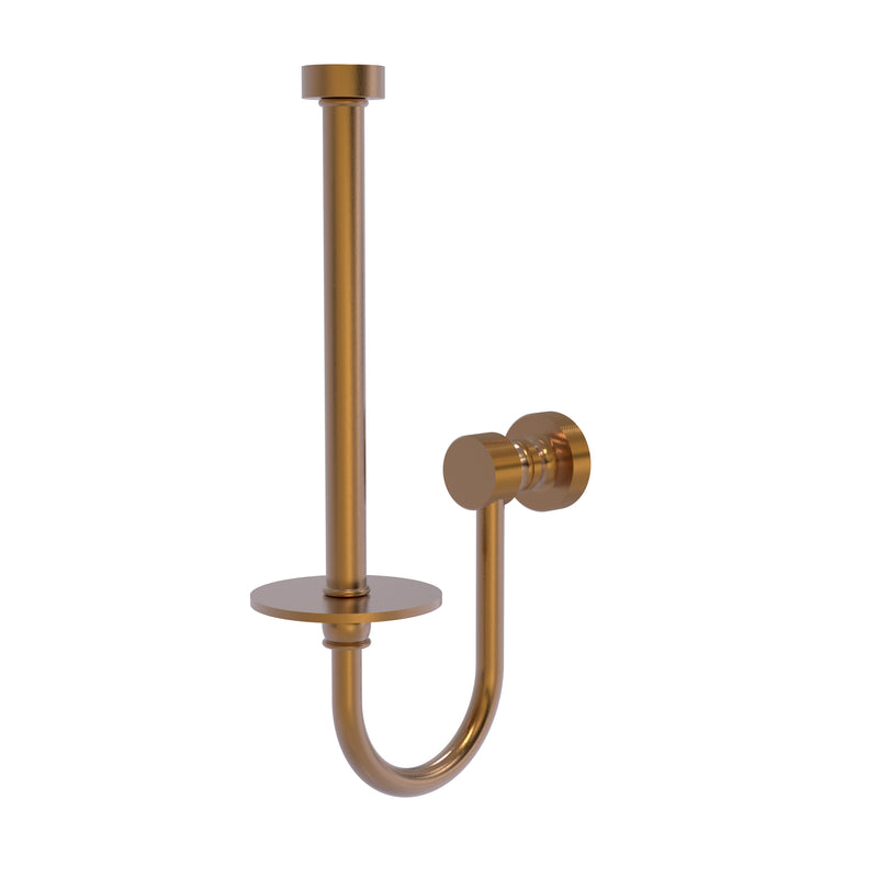 Allied Brass Foxtrot Collection Upright Toilet Tissue Holder FT-24U-BBR