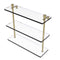 Allied Brass Foxtrot Collection 16 Inch Triple Tiered Glass Shelf FT-5-16-SBR