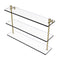 Allied Brass Foxtrot Collection 22 Inch Triple Tiered Glass Shelf FT-5-22-SBR