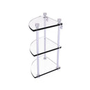 Allied Brass Foxtrot Collection Three Tier Corner Glass Shelf FT-6-PC