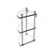 Allied Brass Foxtrot Collection Three Tier Corner Glass Shelf FT-6-PEW