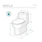 Fresca Antila One-Piece Dual Flush Toilet with  Soft Close Seat FTL2351