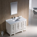 Fresca Oxford 48" Antique White Traditional Bathroom Vanity FVN20-122412AW