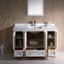 Fresca Oxford 48" Antique White Traditional Bathroom Vanity FVN20-122412AW