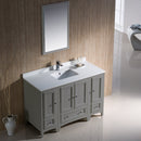 Fresca Oxford 48" Gray Traditional Bathroom Vanity FVN20-122412GR