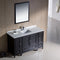 Fresca Oxford 54" Espresso Traditional Bathroom Vanity FVN20-123012ES