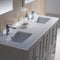 Fresca Oxford 60" Gray Traditional Double Sink Bathroom Vanity FVN20-241224GR