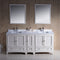 Fresca Oxford 72" Antique White Traditional Double Sink Bathroom Vanity FVN20-301230AW