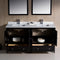 Fresca Oxford 60" Espresso Traditional Double Sink Bathroom Vanity FVN20-3030ES