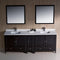 Fresca Oxford 84" Espresso Traditional Double Sink Bathroom Vanity FVN20-361236ES