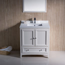 Fresca Oxford 30" Antique White Traditional Bathroom Vanity FVN2030AW