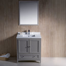 Fresca Oxford 30" Gray Traditional Bathroom Vanity FVN2030GR