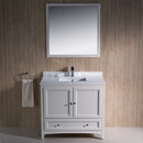 Fresca Oxford 36" Antique White Traditional Bathroom Vanity FVN2036AW