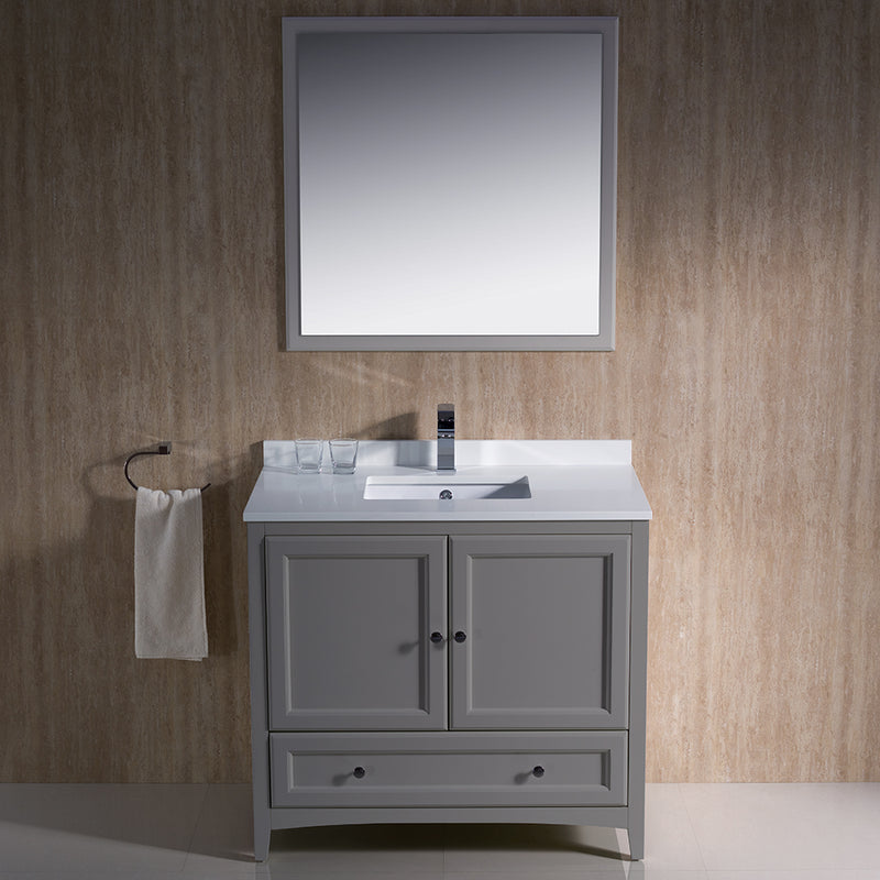 Fresca Oxford 36" Gray Traditional Bathroom Vanity FVN2036GR