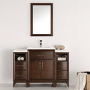 Fresca Cambridge 48" Antique Coffee Traditional Bathroom Vanity with Mirror FVN21-122412AC