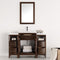 Fresca Cambridge 48" Antique Coffee Traditional Bathroom Vanity with Mirror FVN21-122412AC