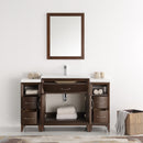 Fresca Cambridge 54" Antique Coffee Traditional Bathroom Vanity with Mirror FVN21-123012AC