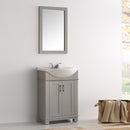 Fresca Hartford 24" Gray Traditional Bathroom Vanity FVN2302GR-CMB