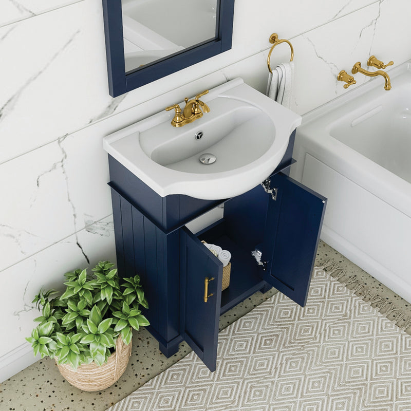 Fresca Hartford 24" Royal Blue Traditional Bathroom Vanity FVN2302RBL-CMB