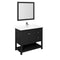 Fresca Manchester 42" Black Traditional Bathroom Vanity w/ Mirror FVN2340BL