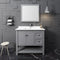 Fresca Manchester 42" Gray Traditional Bathroom Vanity with Mirror FVN2340GR