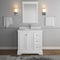 Fresca Windsor 36" Matte White Traditional Bathroom Vanity with Mirror FVN2436WHM