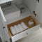 Fresca Windsor 40" Matte White Traditional Bathroom Vanity with Mirror FVN2440WHM