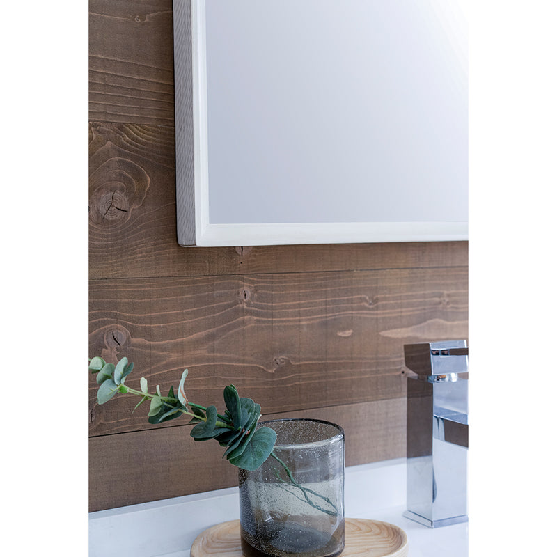 Fresca Formosa 48" Floor Standing Modern Bathroom Vanity with Mirror in Rustic White FVN31-122412RWH-FC